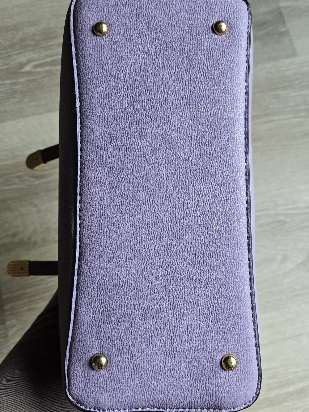 Lavender Structured Satchel Handbag - Picture 8 of 8